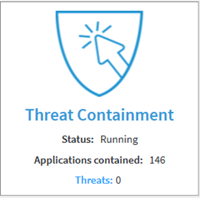 Threat Containment Status and Error Messages