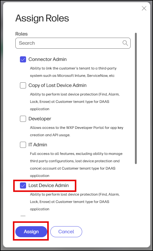 Protect and Trace: Adding Users (Lost Device Admins) as Approvers